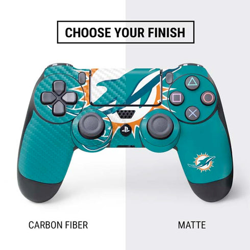 NFL Miami Dolphins Large Logo PS4 Controller Skin