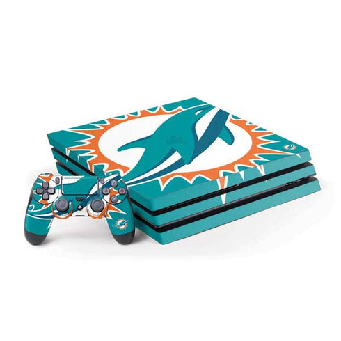 NFL Miami Dolphins Large Logo PS4 Pro Bundle Skin
