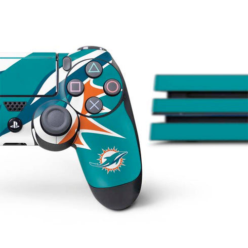 NFL Miami Dolphins Large Logo PS4 Pro Bundle Skin