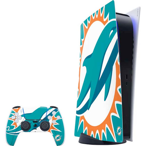 NFL Miami Dolphins Large Logo PS5 Digital Edition Bundle Skin