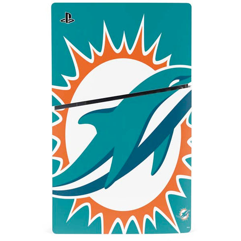 NFL Miami Dolphins Large Logo PS5 Slim Disk Console Skin