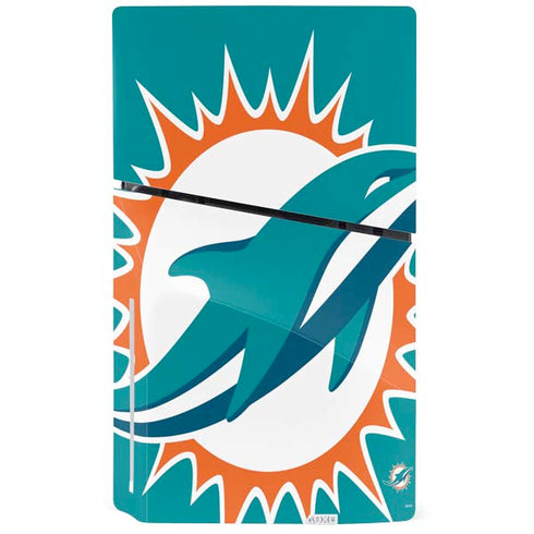 NFL Miami Dolphins Large Logo PS5 Slim Disk Console Skin