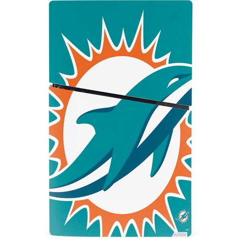 NFL Miami Dolphins Large Logo PS5 Slim Digital Edition Bundle Skin