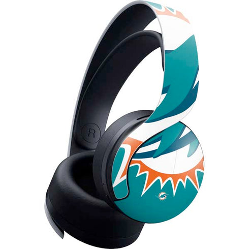 NFL Miami Dolphins Large Logo PULSE 3D Wireless Headset for PS5 Skin