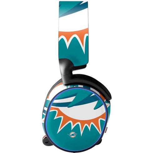 NFL Miami Dolphins Large Logo SteelSeries Arctis 5 Skin