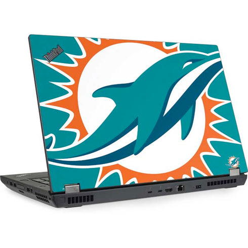 NFL Miami Dolphins Large Logo Lenovo ThinkPad Skin