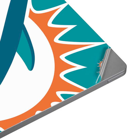 NFL Miami Dolphins Large Logo Universal Laptop 13in (10.6 x 7.6in) Skin