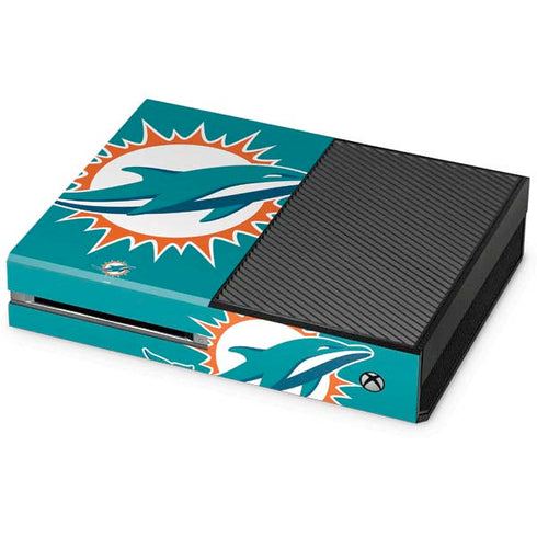 NFL Miami Dolphins Large Logo Xbox One Console Skin