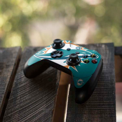 NFL Miami Dolphins Large Logo Xbox One Elite Controller Skin
