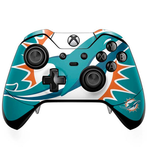 NFL Miami Dolphins Large Logo Xbox One Elite Controller Skin
