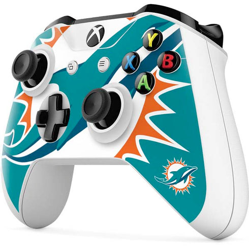 NFL Miami Dolphins Large Logo Xbox One S Controller Skin