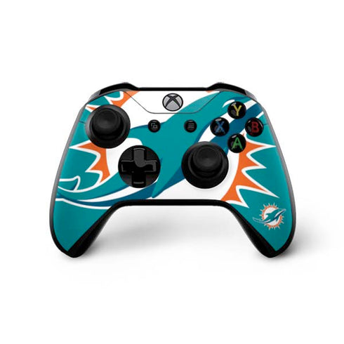 NFL Miami Dolphins Large Logo Xbox One X Controller Skin