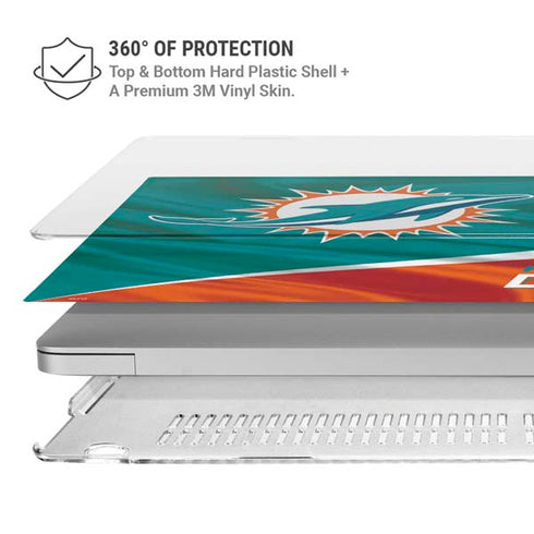 NFL Miami Dolphins MacBook Air 13in M1 (2021) Case plus Skin