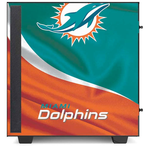 NFL Miami Dolphins NZXT H510 Compact ATX Mid-Tower Case Skin