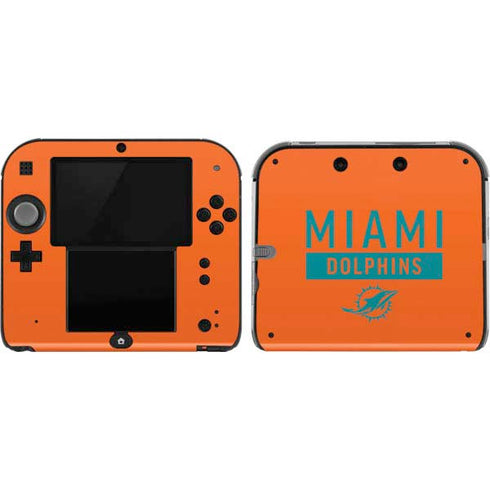 NFL Miami Dolphins Orange Performance Series Nintendo 2DS Skin