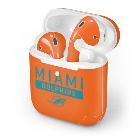 NFL Miami Dolphins Orange Performance Series Apple AirPods 2 Skin