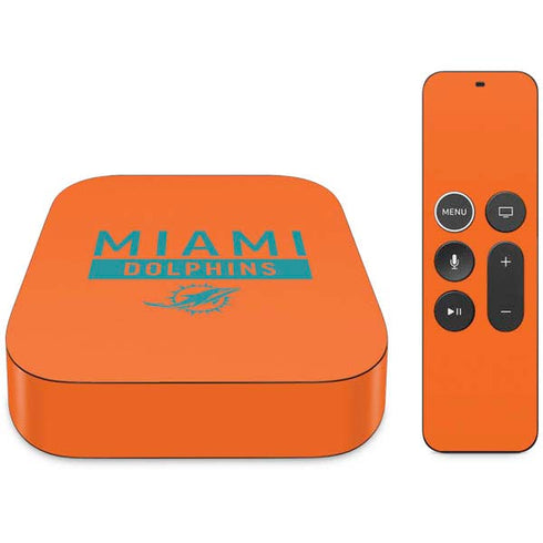 NFL Miami Dolphins Orange Performance Series Apple TV Skin