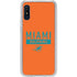 NFL Miami Dolphins Orange Performance Series Galaxy A10e Clear Case