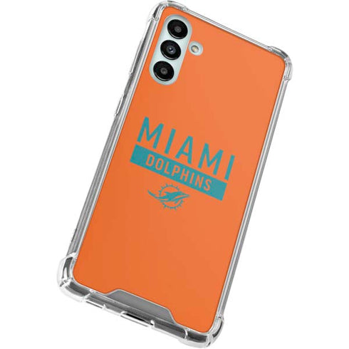 NFL Miami Dolphins Orange Performance Series Galaxy A13 5G Clear Case