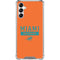 NFL Miami Dolphins Orange Performance Series Galaxy A14 5G Clear Case