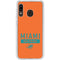 NFL Miami Dolphins Orange Performance Series Galaxy A20 Clear Case