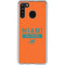 NFL Miami Dolphins Orange Performance Series Galaxy A21 Clear Case