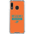 NFL Miami Dolphins Orange Performance Series Galaxy A30 Clear Case