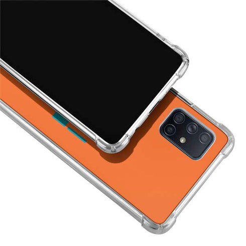 NFL Miami Dolphins Orange Performance Series Galaxy A51 5G Clear Case