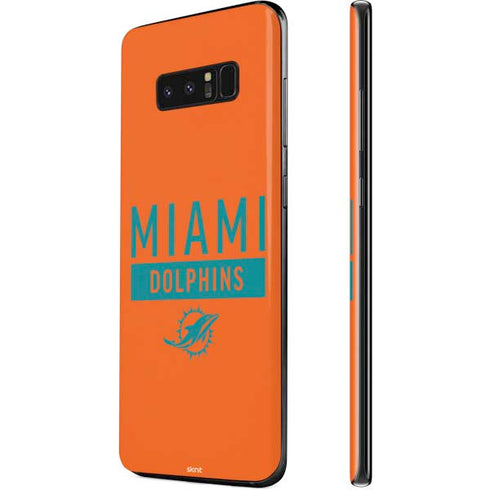 NFL Miami Dolphins Orange Performance Series Galaxy Note 8 Skin