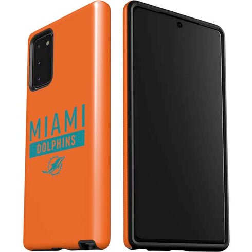 NFL Miami Dolphins Orange Performance Series Galaxy Note20 5G Pro Case