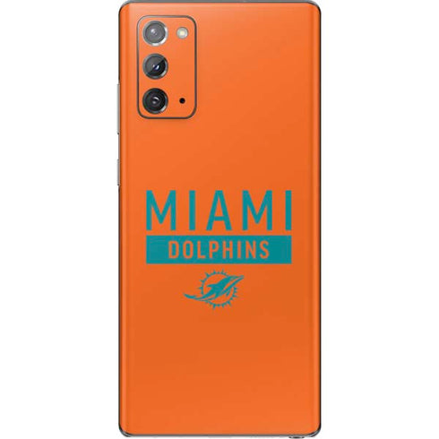 NFL Miami Dolphins Orange Performance Series Galaxy Note20 5G Skin