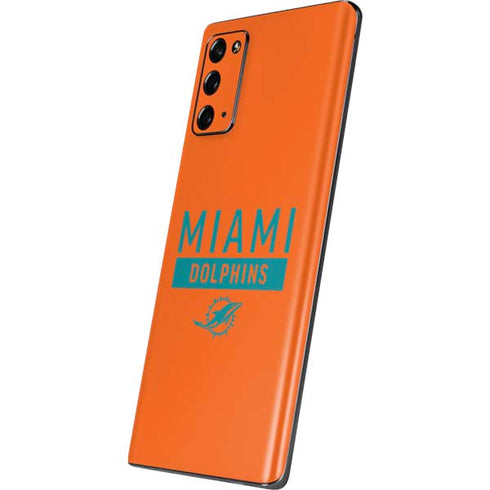 NFL Miami Dolphins Orange Performance Series Galaxy Note20 5G Skin
