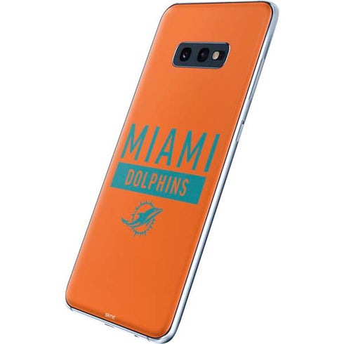 NFL Miami Dolphins Orange Performance Series Galaxy S10e Skin