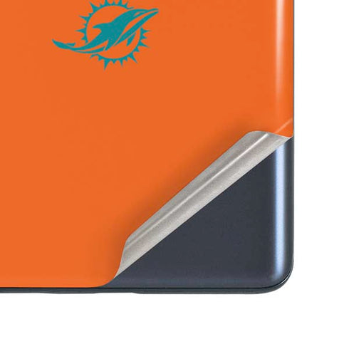 NFL Miami Dolphins Orange Performance Series Galaxy S20 Fan Edition Skin