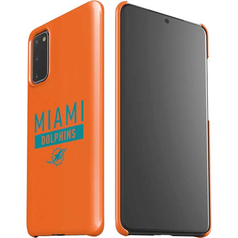 NFL Miami Dolphins Orange Performance Series Galaxy S20 Lite Case