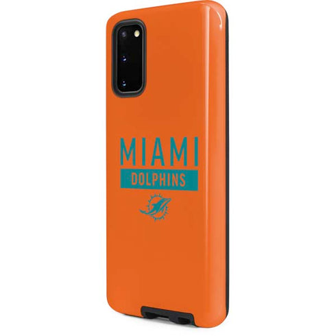 NFL Miami Dolphins Orange Performance Series Galaxy S20 Pro Case