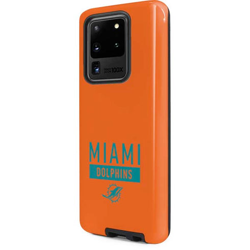 NFL Miami Dolphins Orange Performance Series Galaxy S20 Ultra 5G Pro Case