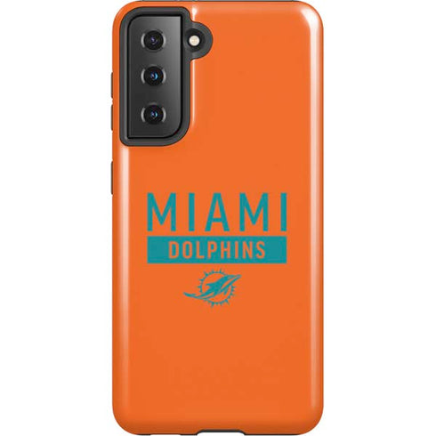 NFL Miami Dolphins Orange Performance Series Galaxy S21 5G Pro Case