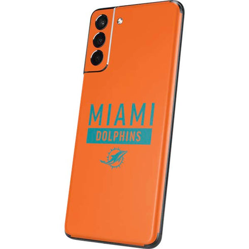 NFL Miami Dolphins Orange Performance Series Galaxy S21 5G Skin