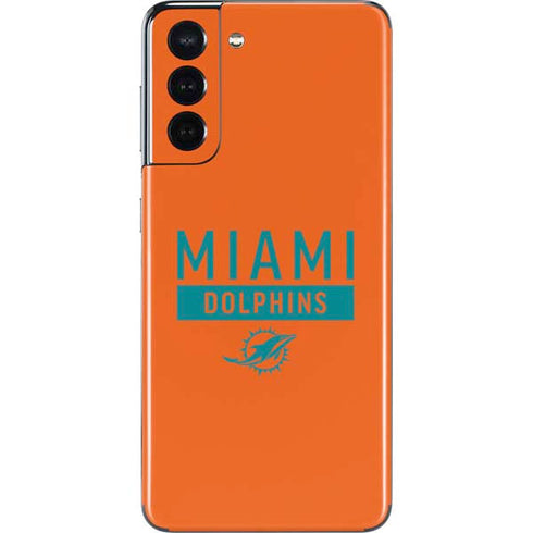 NFL Miami Dolphins Orange Performance Series Galaxy S21 5G Skin