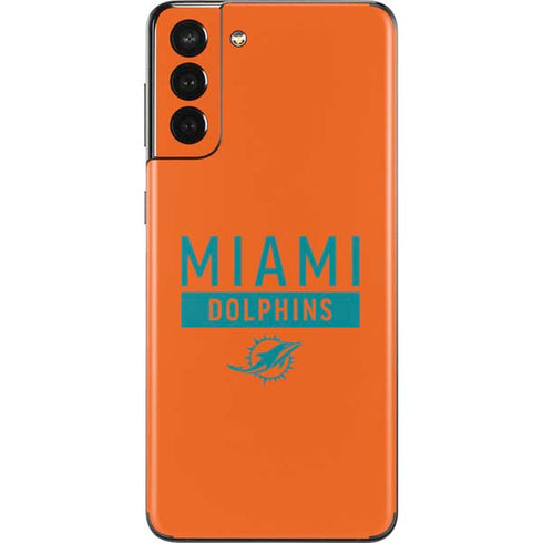 NFL Miami Dolphins Orange Performance Series Galaxy S21 Plus 5G Skin