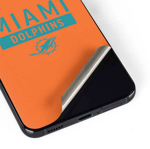 NFL Miami Dolphins Orange Performance Series Galaxy S22 Plus Skin