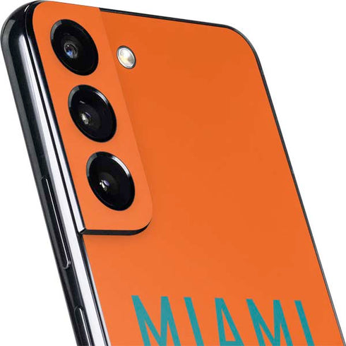 NFL Miami Dolphins Orange Performance Series Galaxy S22 Skin