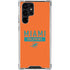 NFL Miami Dolphins Orange Performance Series Galaxy S22 Ultra Clear Case