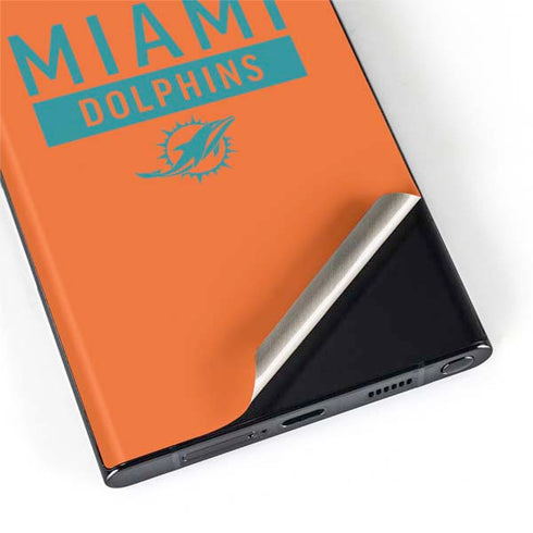 NFL Miami Dolphins Orange Performance Series Galaxy S22 Ultra Skin