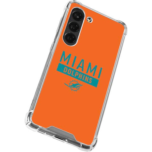 NFL Miami Dolphins Orange Performance Series Galaxy S23 Clear Case