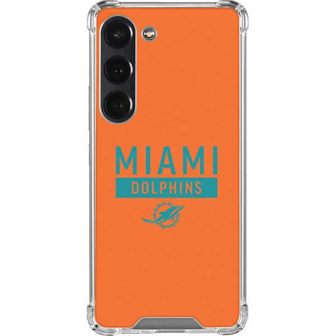 NFL Miami Dolphins Orange Performance Series Galaxy S23 Clear Case
