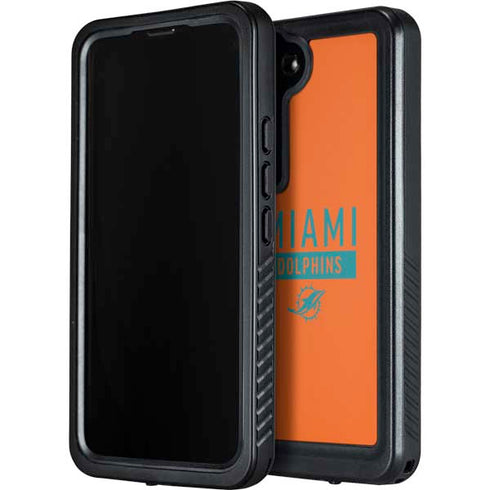 NFL Miami Dolphins Orange Performance Series Galaxy S23 Plus Waterproof Case
