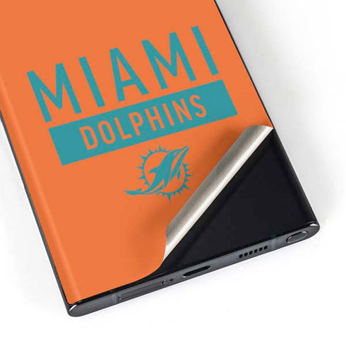 NFL Miami Dolphins Orange Performance Series Galaxy S23 Ultra Skin
