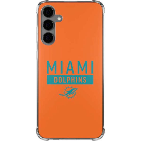 NFL Miami Dolphins Orange Performance Series Galaxy S24 Plus Clear Case